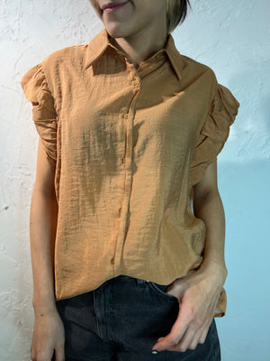 Pleated Sleeves Shirt