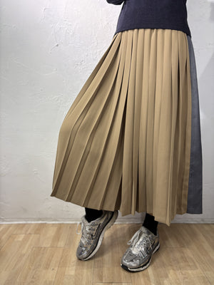 Pleated Mixed Colors Pants