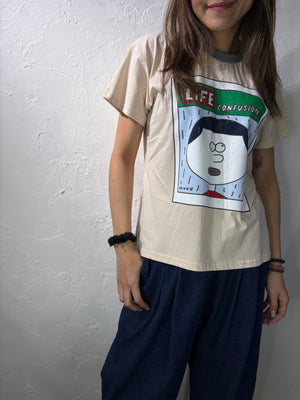 Cartoon Print T-shirt