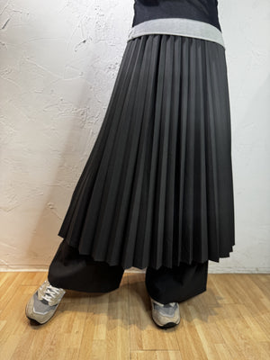 Pleated - Skirt Pants